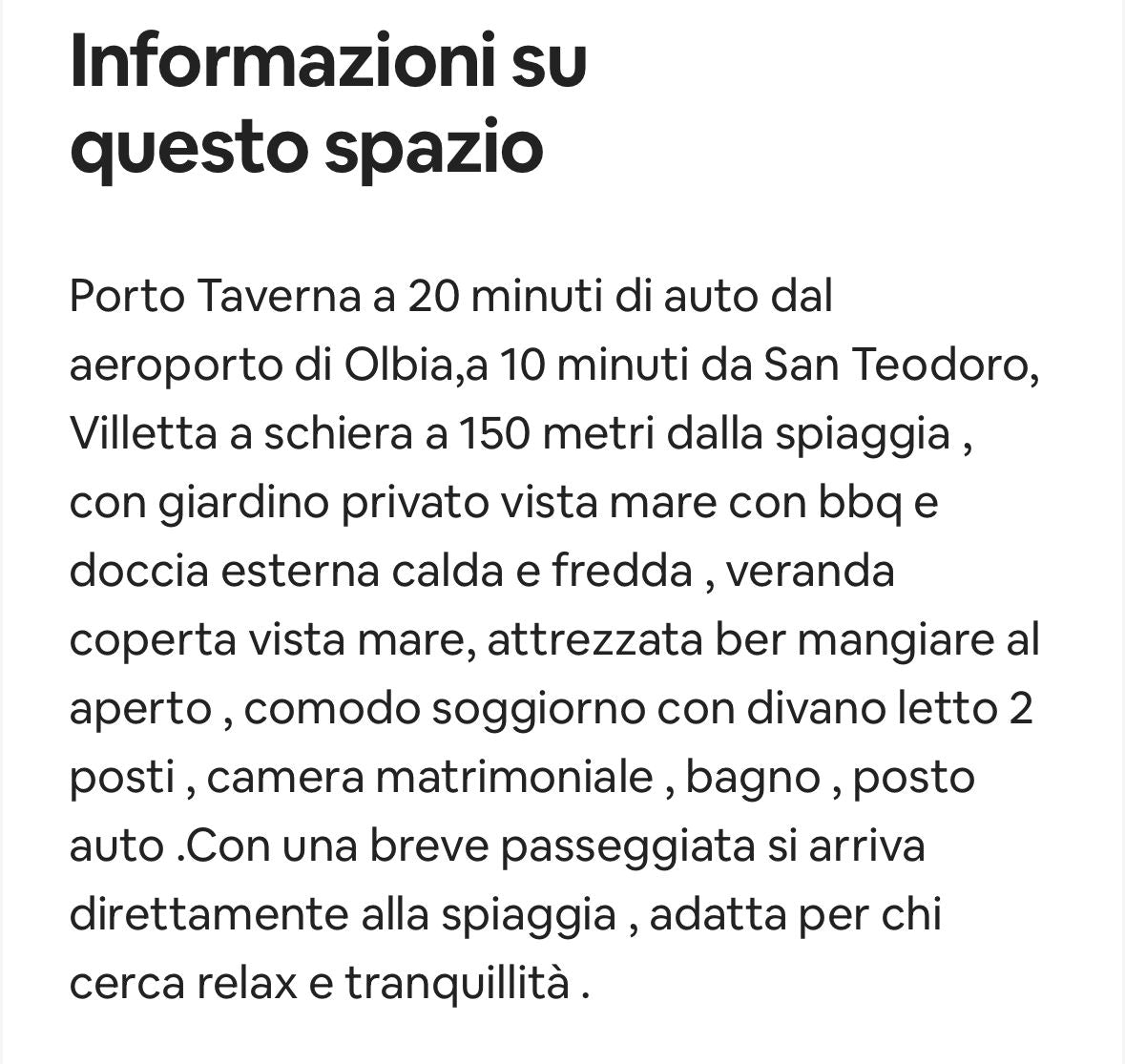 [ "PORTO TAVERNA" BILOCALE 150MT DAL MARE // PORTO TAVERNA ]