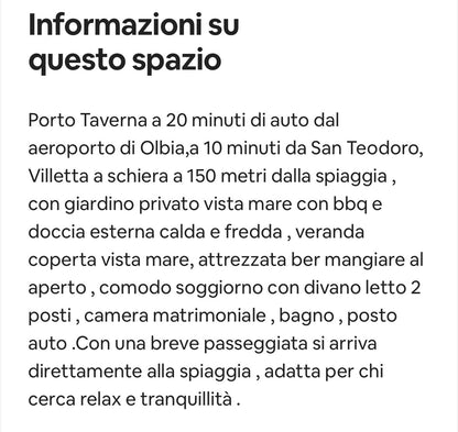 [ "PORTO TAVERNA" BILOCALE 150MT DAL MARE // PORTO TAVERNA ]